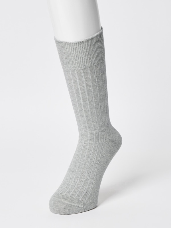 Supima® Cotton Wide Ribbed Socks