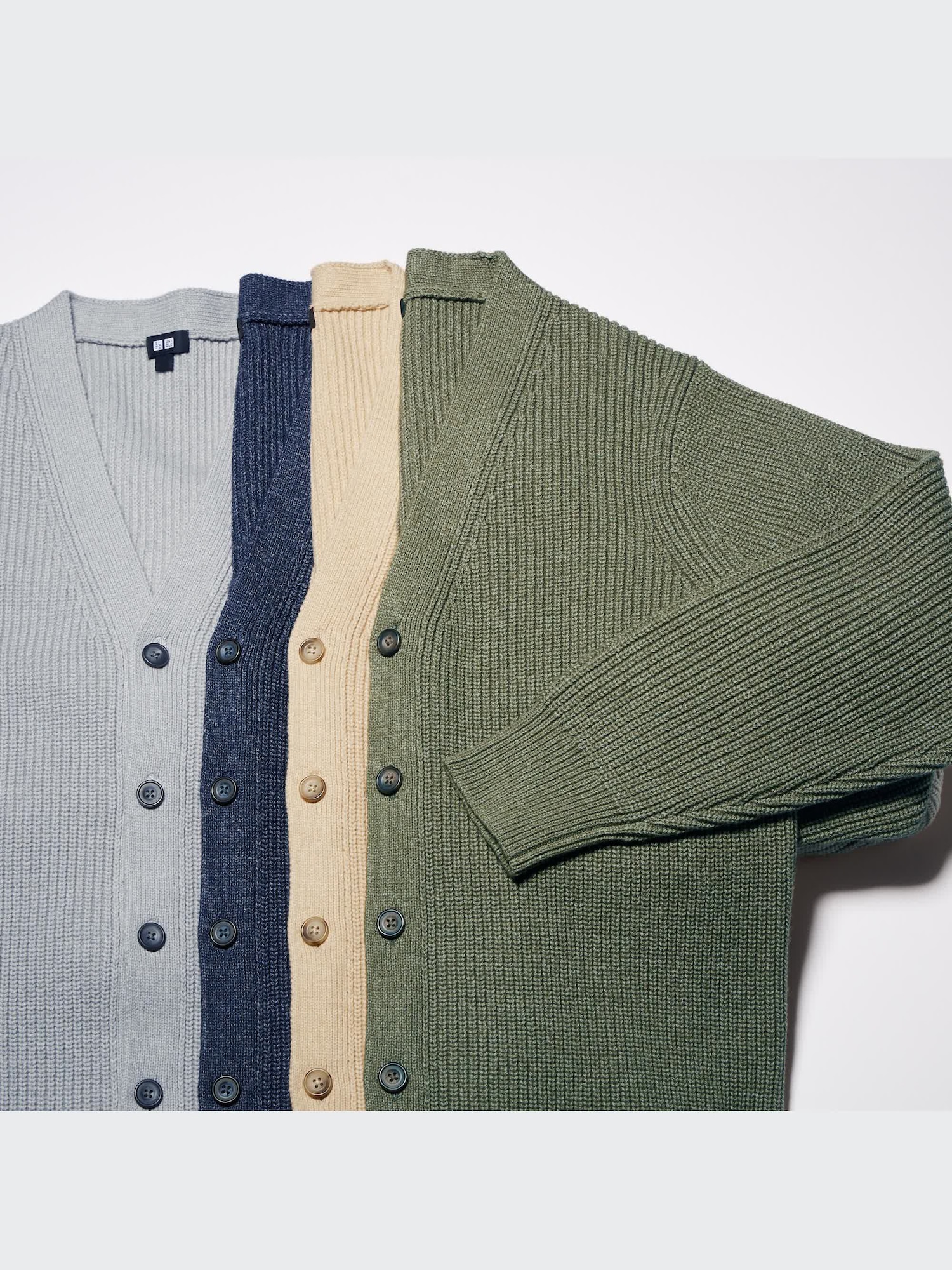 MIDDLE GAUGE LONG SLEEVE V NECK CARDIGAN | UNIQLO CA