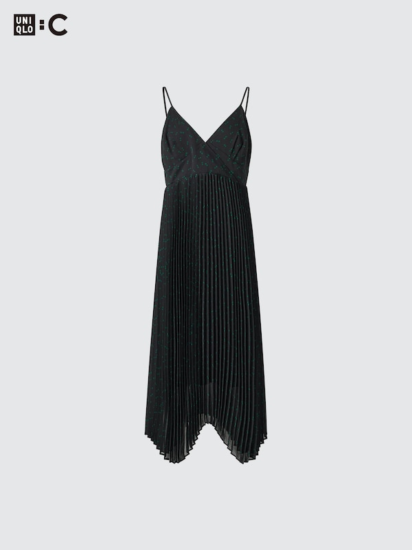 PLEATED CAMISOLE DRESS