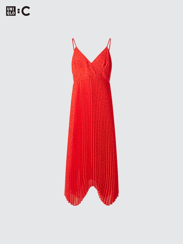 Pleated Camisole Dress (Dot)