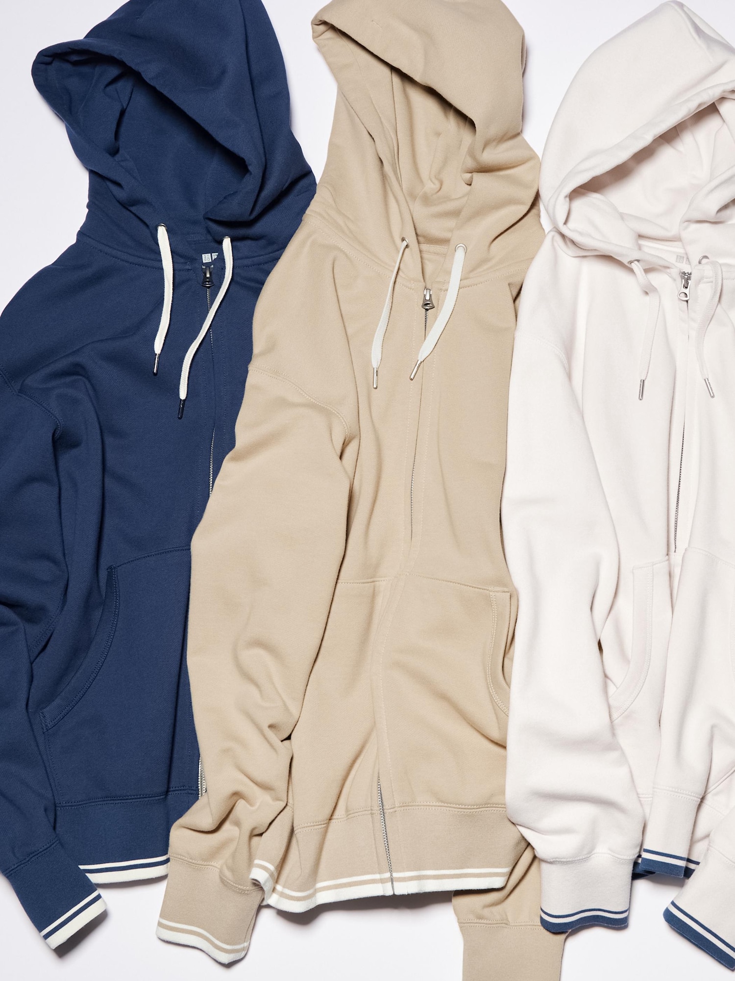Sweat Full-Zip Hoodie (Stripe) | UNIQLO US