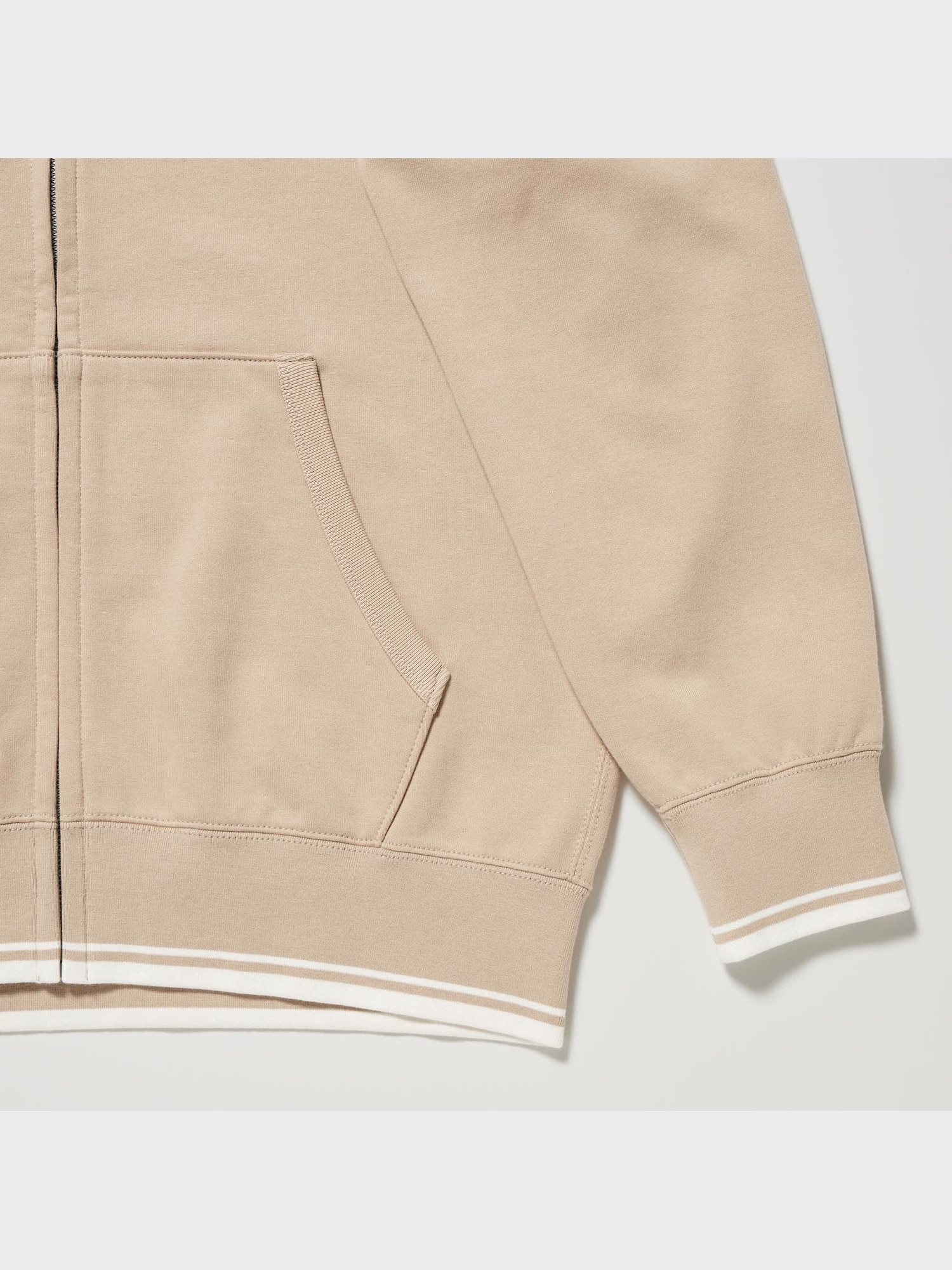Sweat Full-Zip Hoodie (Stripe) | UNIQLO US