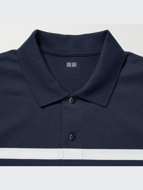 Dry Pique Short-Sleeve Polo Shirt (Panel)
