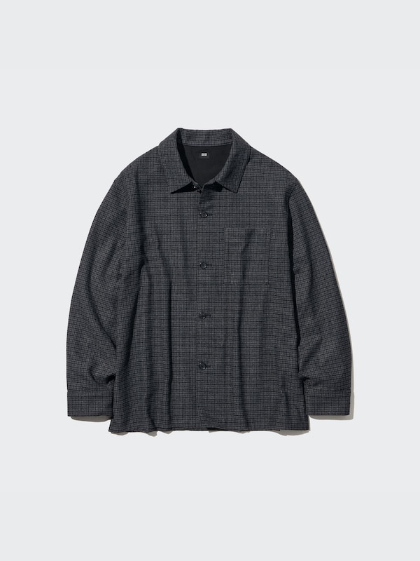 Brushed Twill Overshirt (Checked)