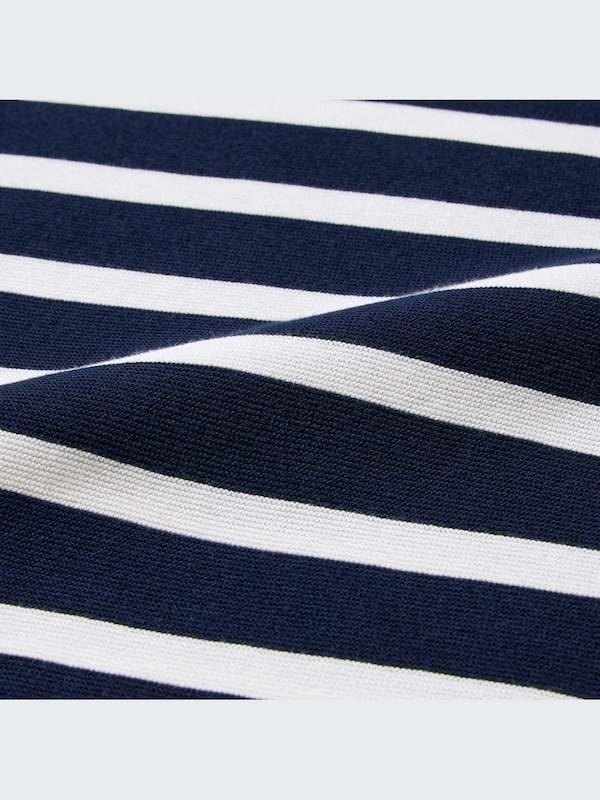 3D Knit Cotton Striped Sweater