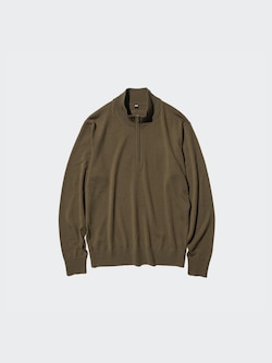 100% Merino Half-Zip Jumper