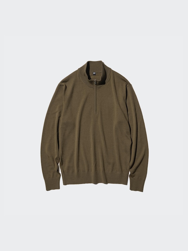 100% Merino Half-Zip Jumper