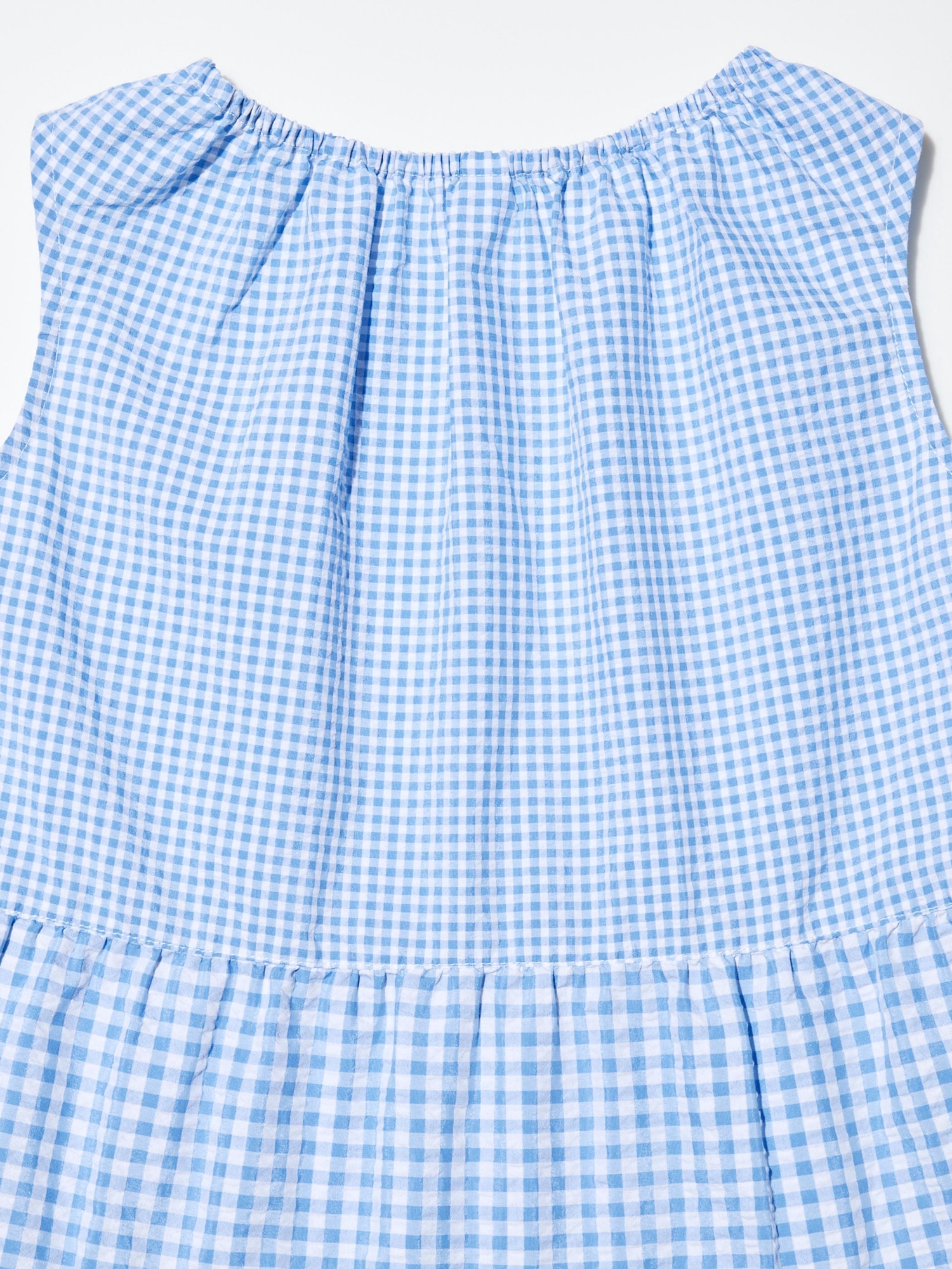 Seersucker Tiered Sleeveless Dress | UNIQLO US