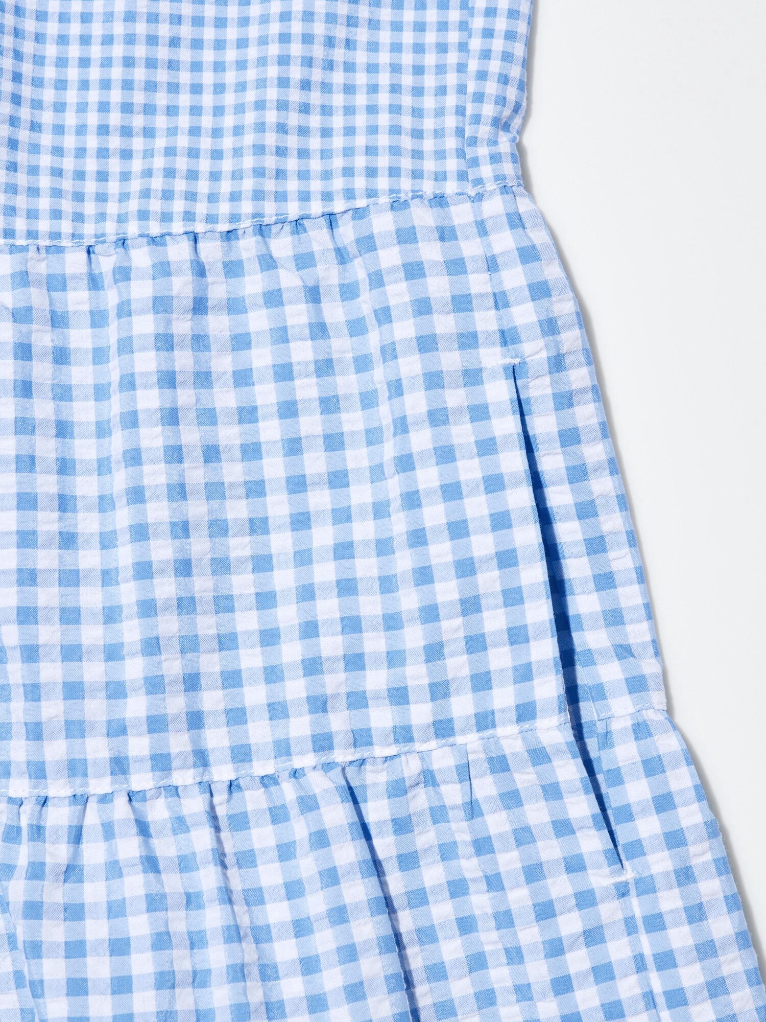 Seersucker Tiered Sleeveless Dress | UNIQLO US