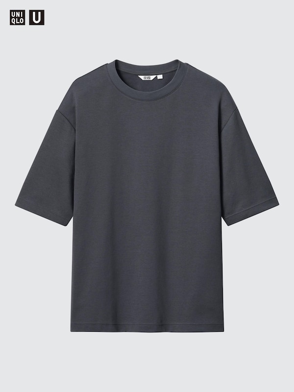 AIRism Cotton Oversized T-Shirt | Half-Sleeve
