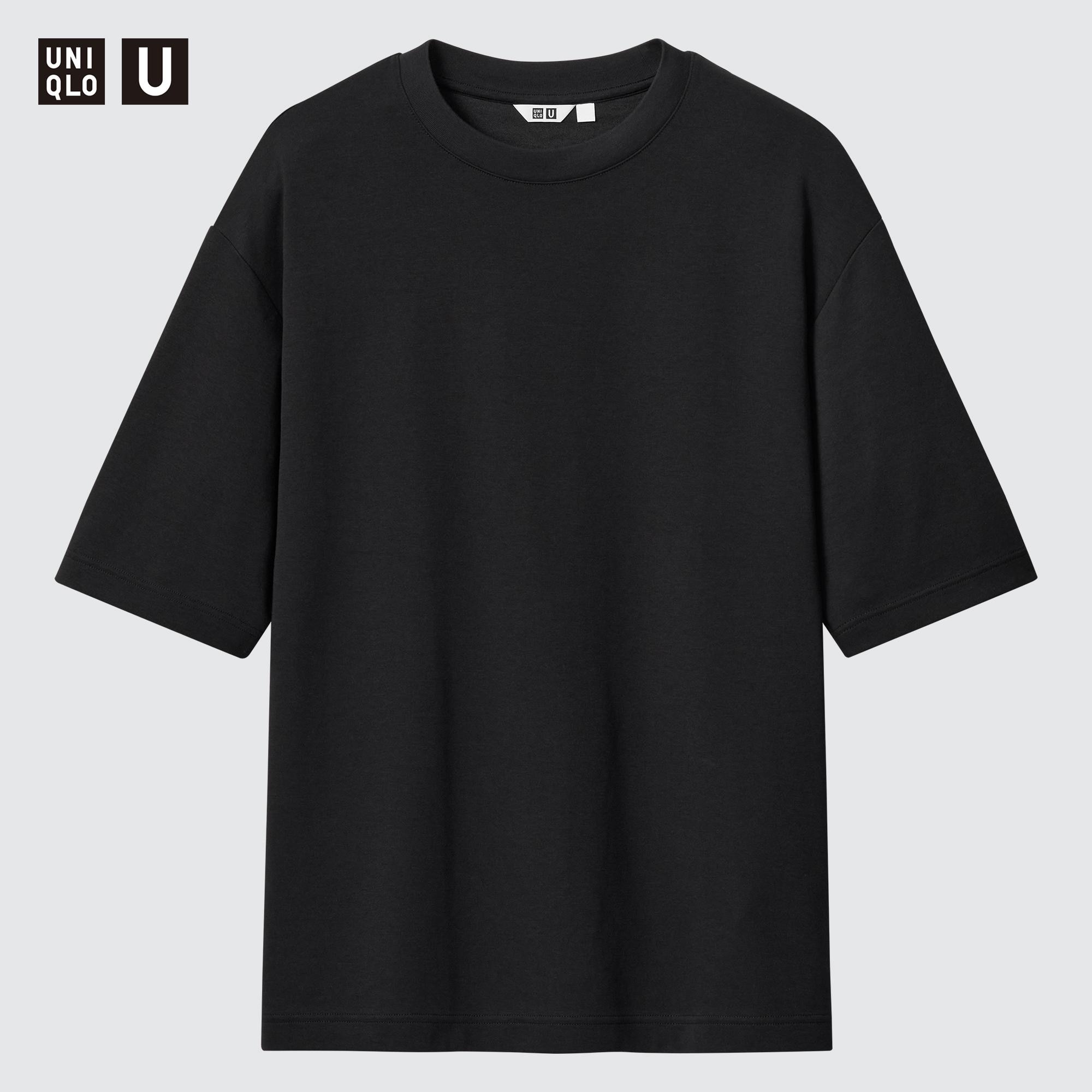 AIRism Cotton Oversized Crew Neck Half-Sleeve T-Shirt