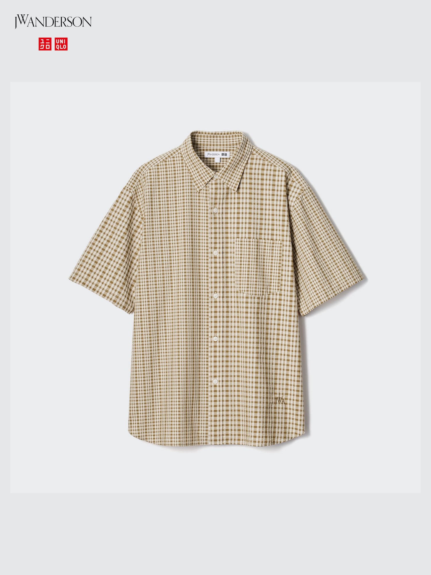 Seersucker Checked Short-Sleeve Shirt | UNIQLO US