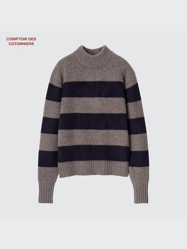 100% Cashmere Mock Neck Jumper