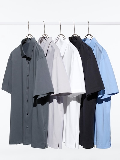 AIRism Cotton Full Open Polo Shirt