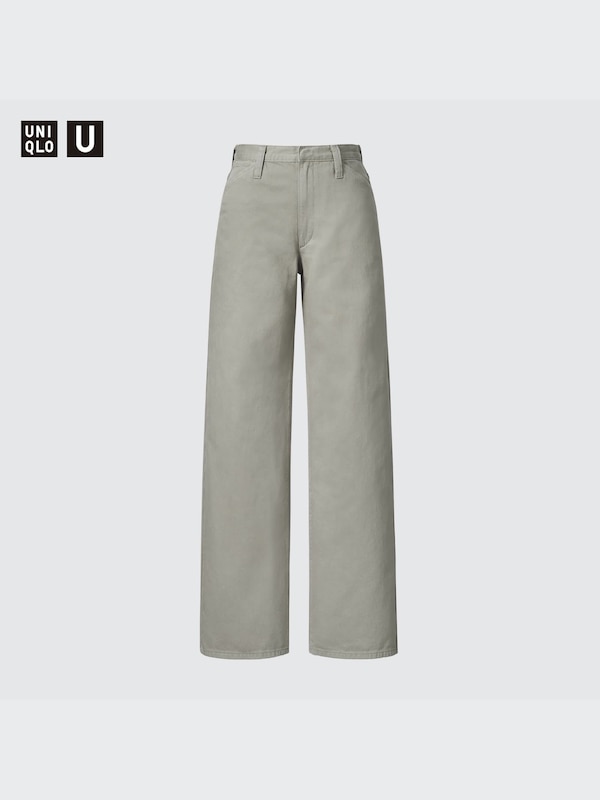 High Waisted Straight Color Jeans