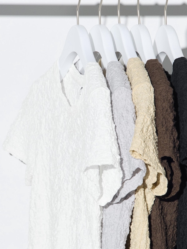 Shirred Short Sleeve T-Shirt