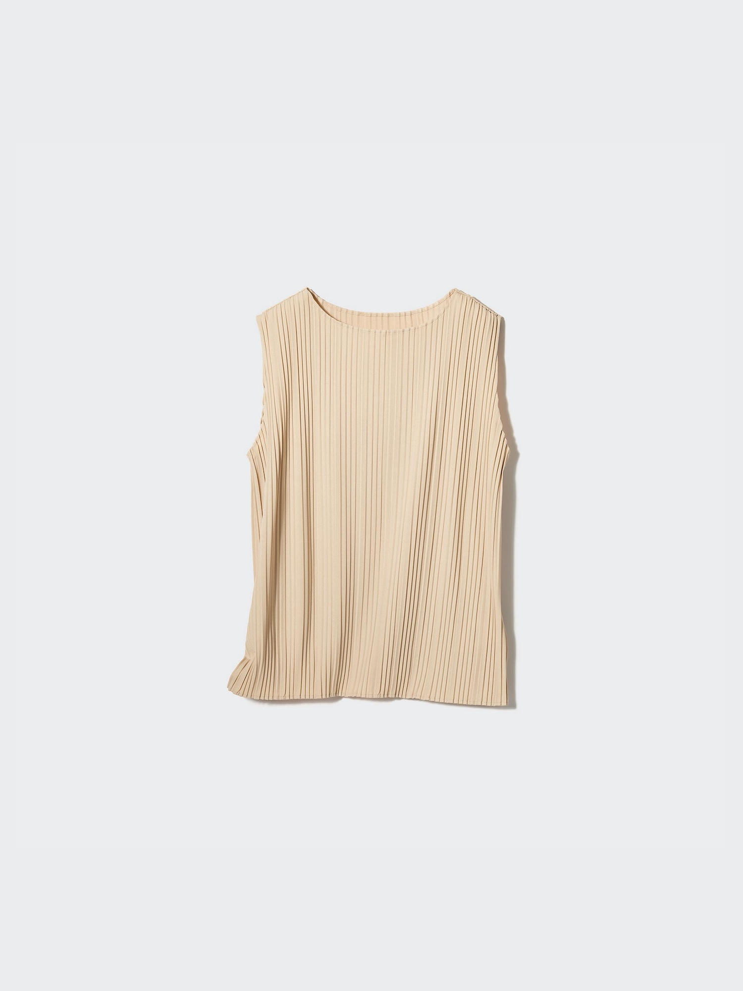 Women's Pleated Sleeveless T-Shirt | UNIQLO US