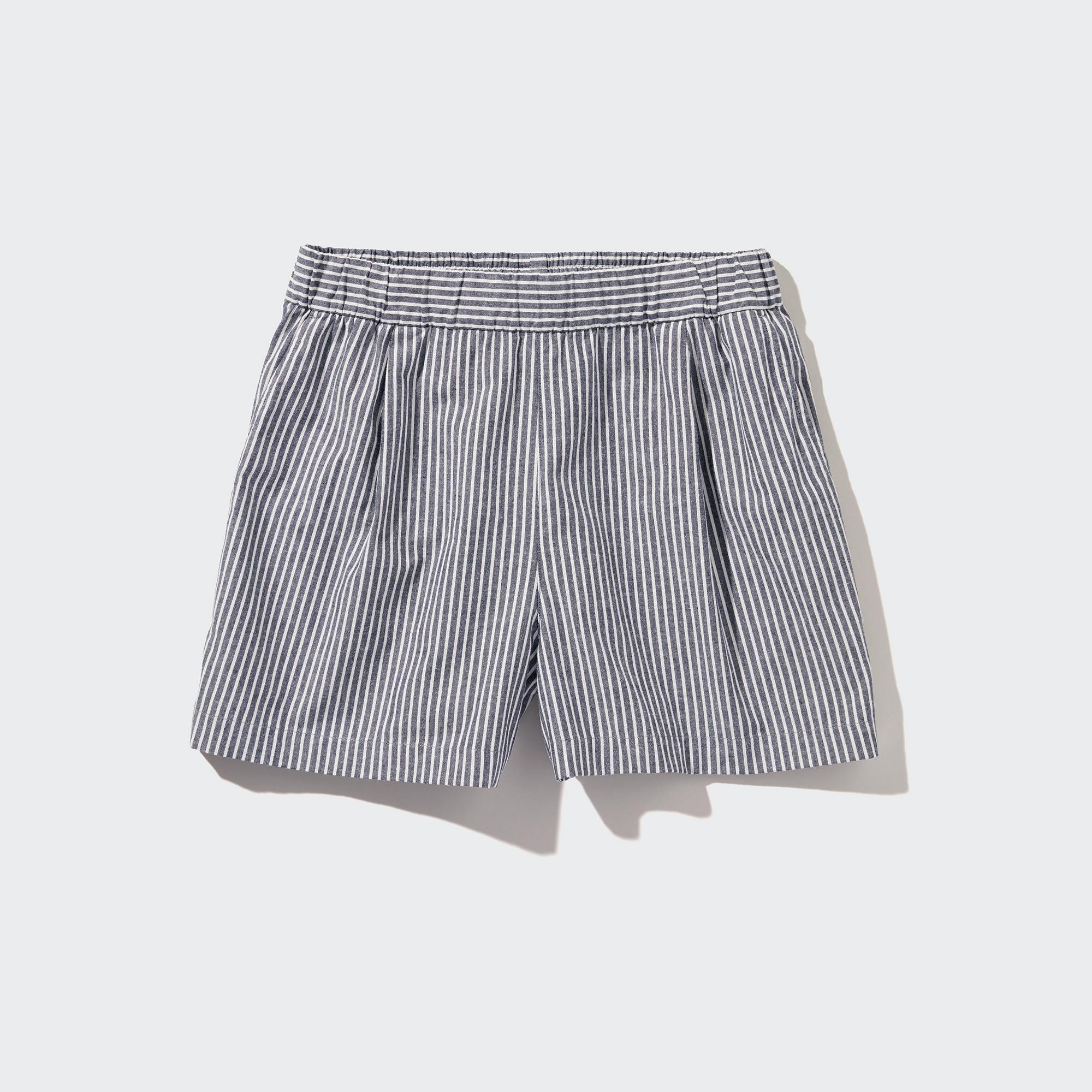 COTTON EASY SHORTS (STRIPED)