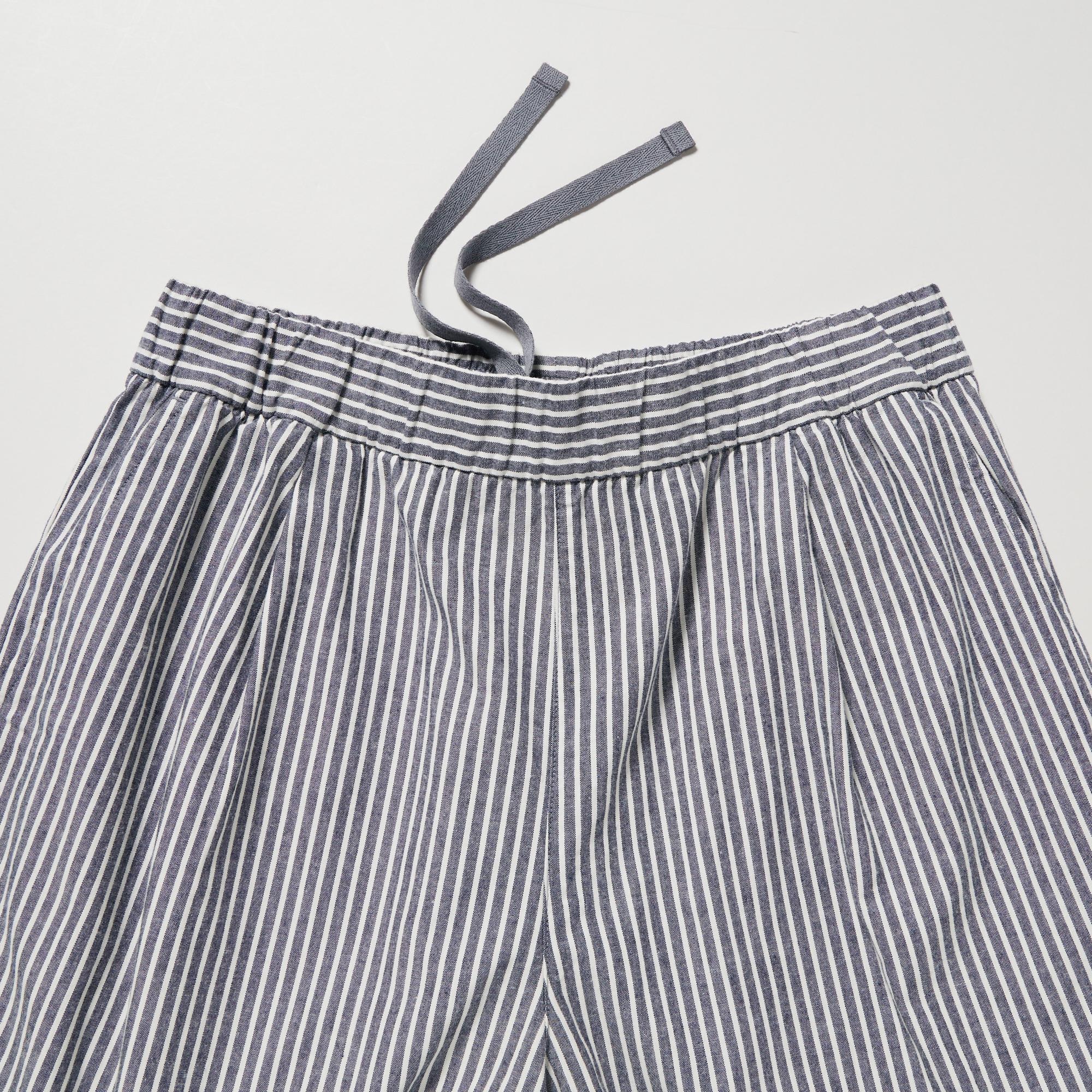 Cotton Striped Easy Shorts