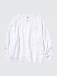 Sanrio Characters Long-Sleeve Sweatshirt (Cinnamoroll)