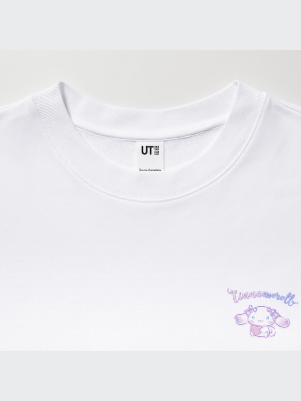 Sanrio Characters Long-Sleeve Sweatshirt (Cinnamoroll)