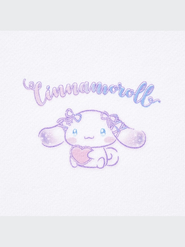 Sanrio Characters Long-Sleeve Sweatshirt (Cinnamoroll)