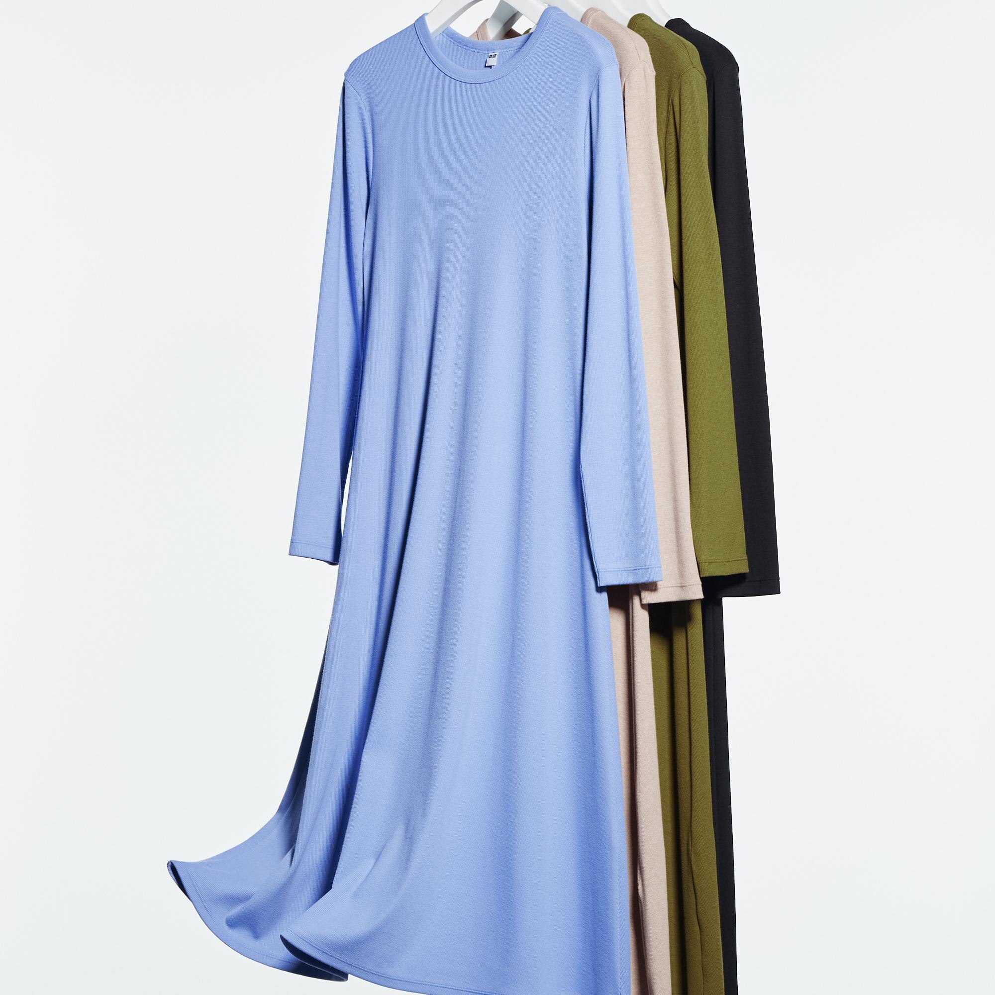 Flared long sleeve store dress