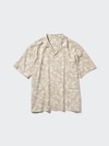 Open Collar Short Sleeve Shirt