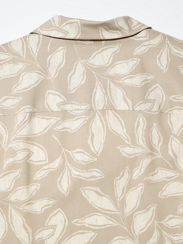 Open Collar Short Sleeve Shirt