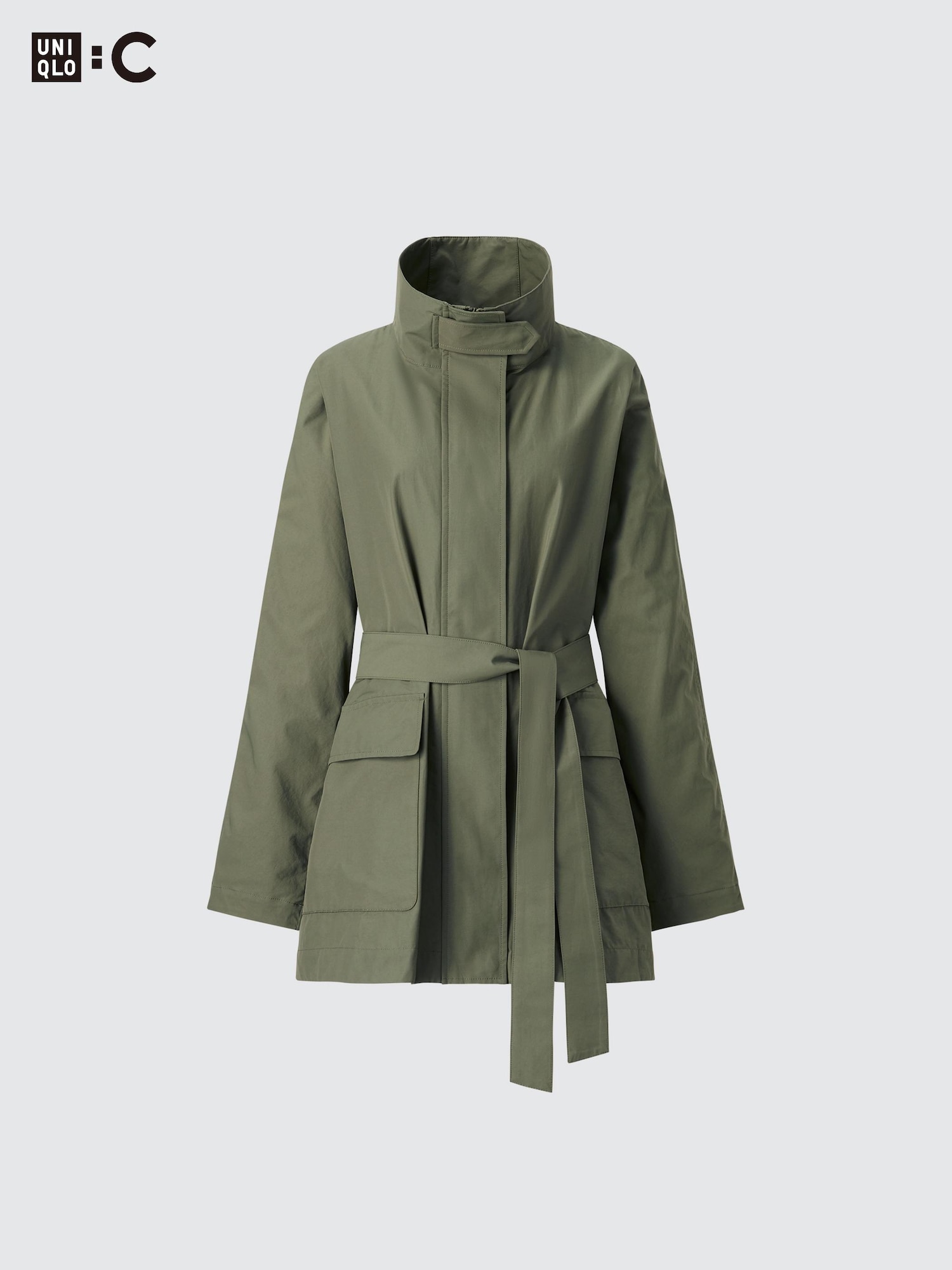 Stand Collar Oversized Coat - thumbnail 10