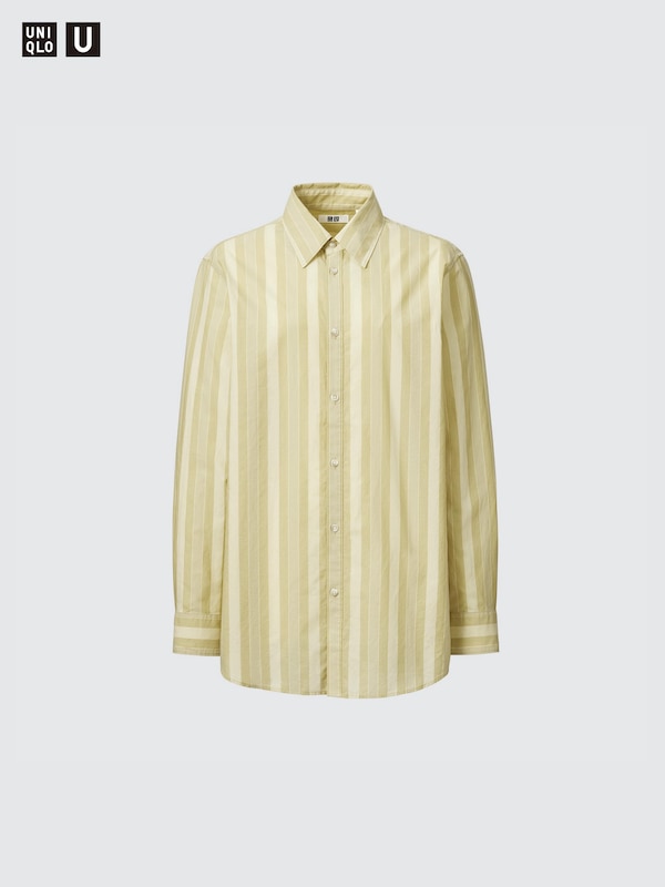 Relaxed Fit Longline Shirt (Stripe)