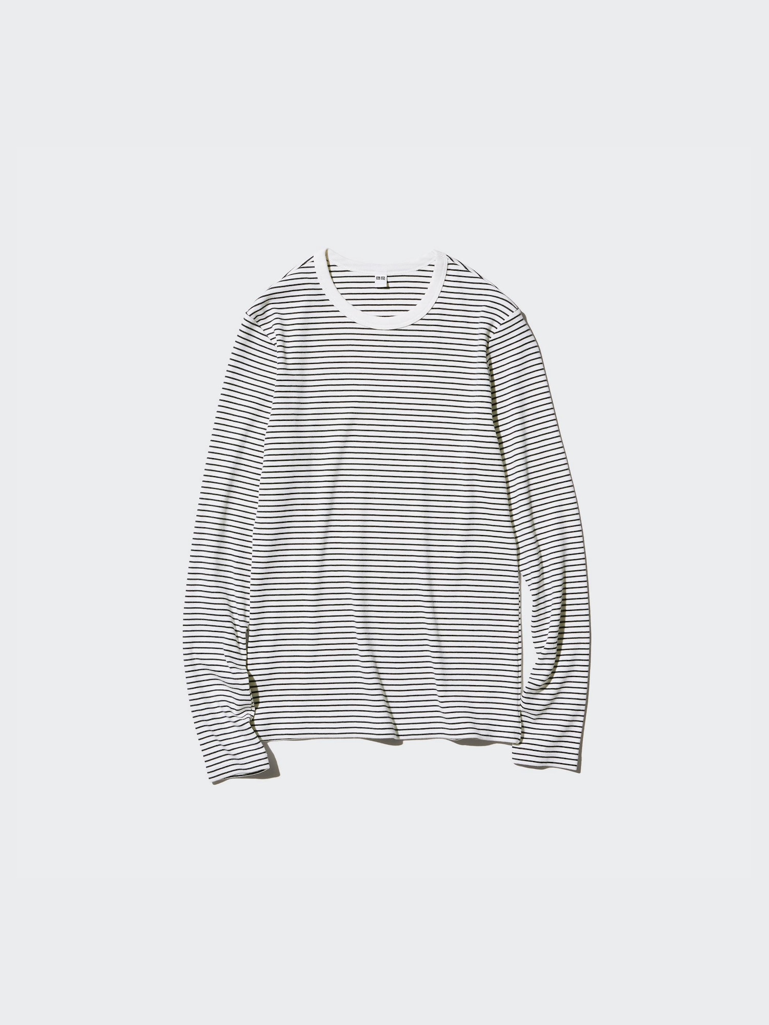 Women's SOFT RIBBED STRIPED CREW NECK T-SHIRT | UNIQLO CA