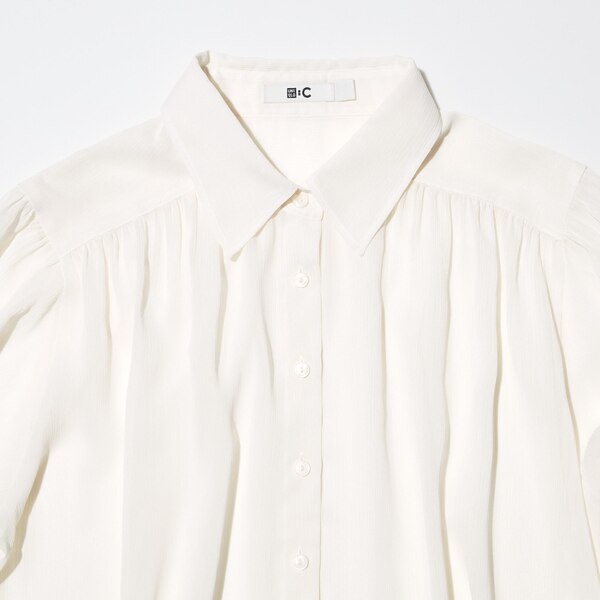 Sheer Volume Long-Sleeve Blouse | UNIQLO US