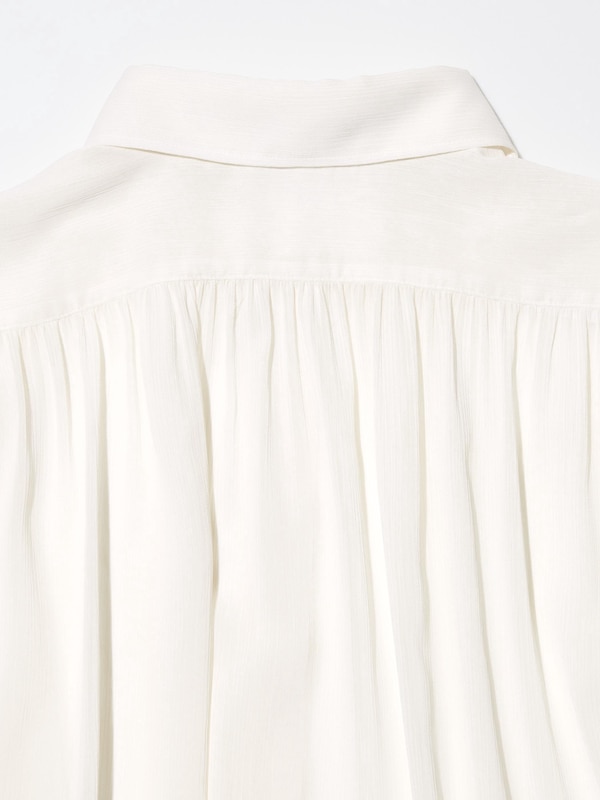 Sheer Volume Long-Sleeve Blouse
