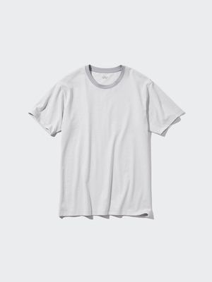 AIRism Cotton T-Shirt | Striped | Contrast Trim