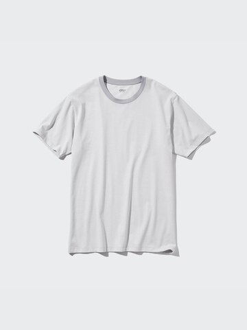 AIRism Cotton Striped Crew Neck T-Shirt (Contrast Trim)