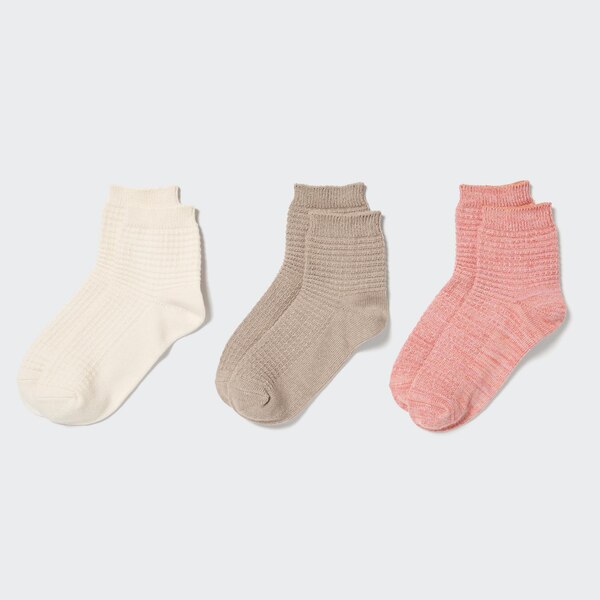 Pique Socks (3 Pairs) UNIQLO US
