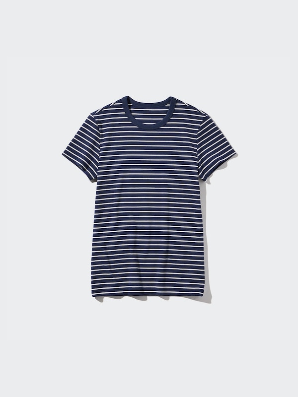 T-SHIRT CÔTELÉ DOUX RAYÉ COL ROND