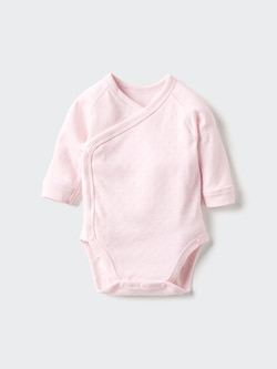 Newborn Pointelle Front-Opening Long Sleeve Bodysuit