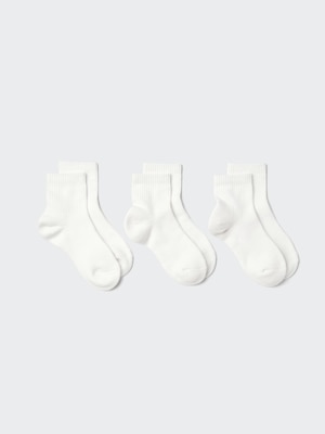 Socks (Crew Ribbed Pile, 3 Pairs)