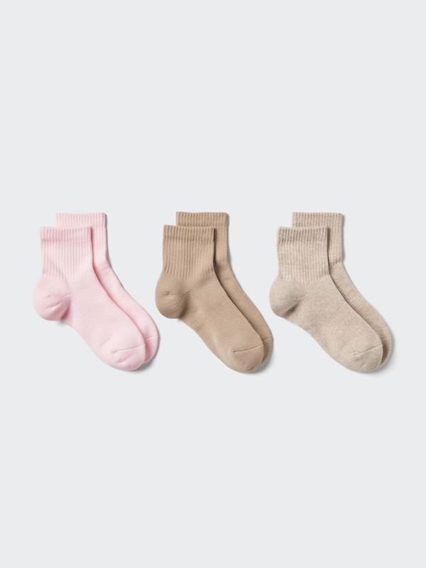 REGULAR SOCKS 3 PAIRS | CREW RIBBED PILE