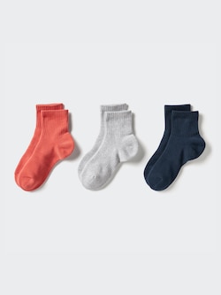 Crew Ribbed Pile Socks | 3 Pairs