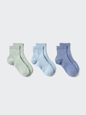 Crew Ribbed Pile Socks | 3 Pairs