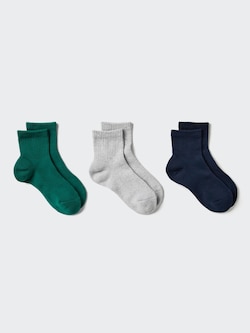 Crew Ribbed Pile Socks | 3 Pairs
