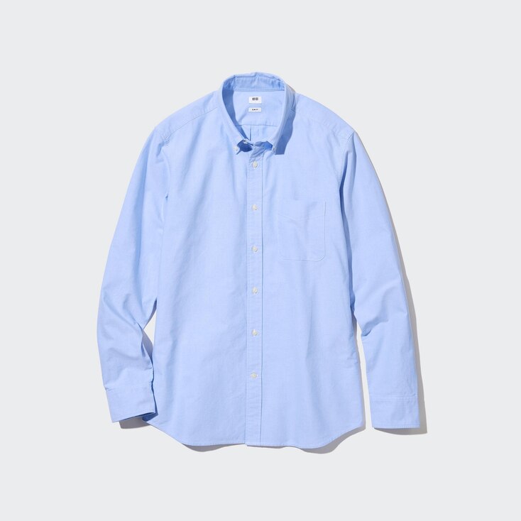Uniqlo Algodón Camisa Oxford Slim Fit - Azul - XS