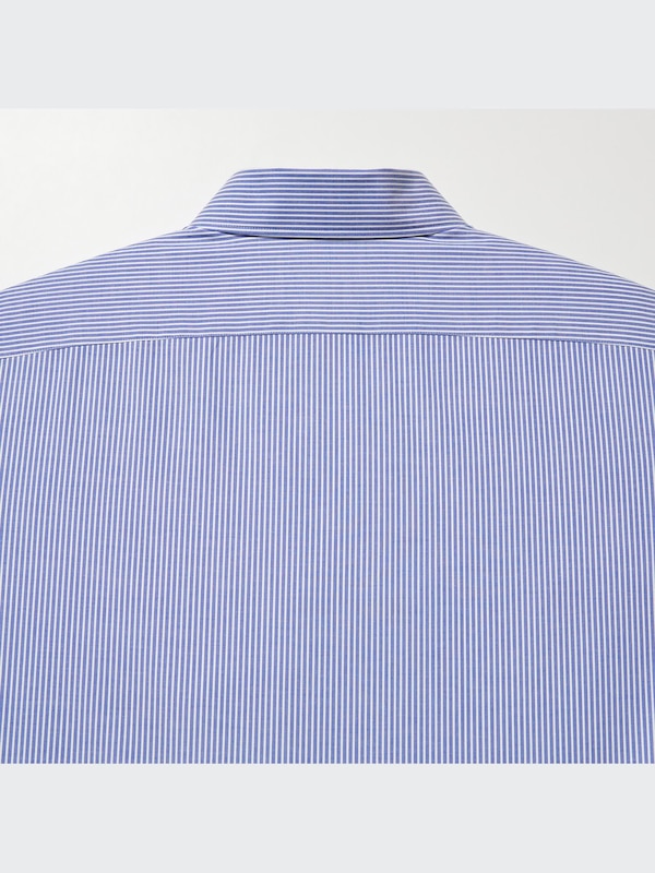 Easy Care Stretch Slim Fit Shirt (Stripe, Semi-Cutaway Collar)