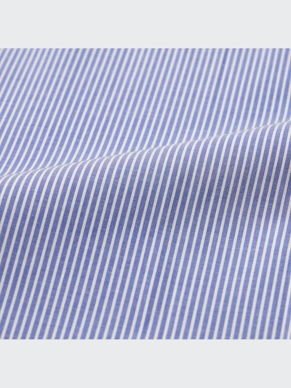 Easy Care Stretch Slim Fit Shirt (Stripe, Semi-Cutaway Collar)