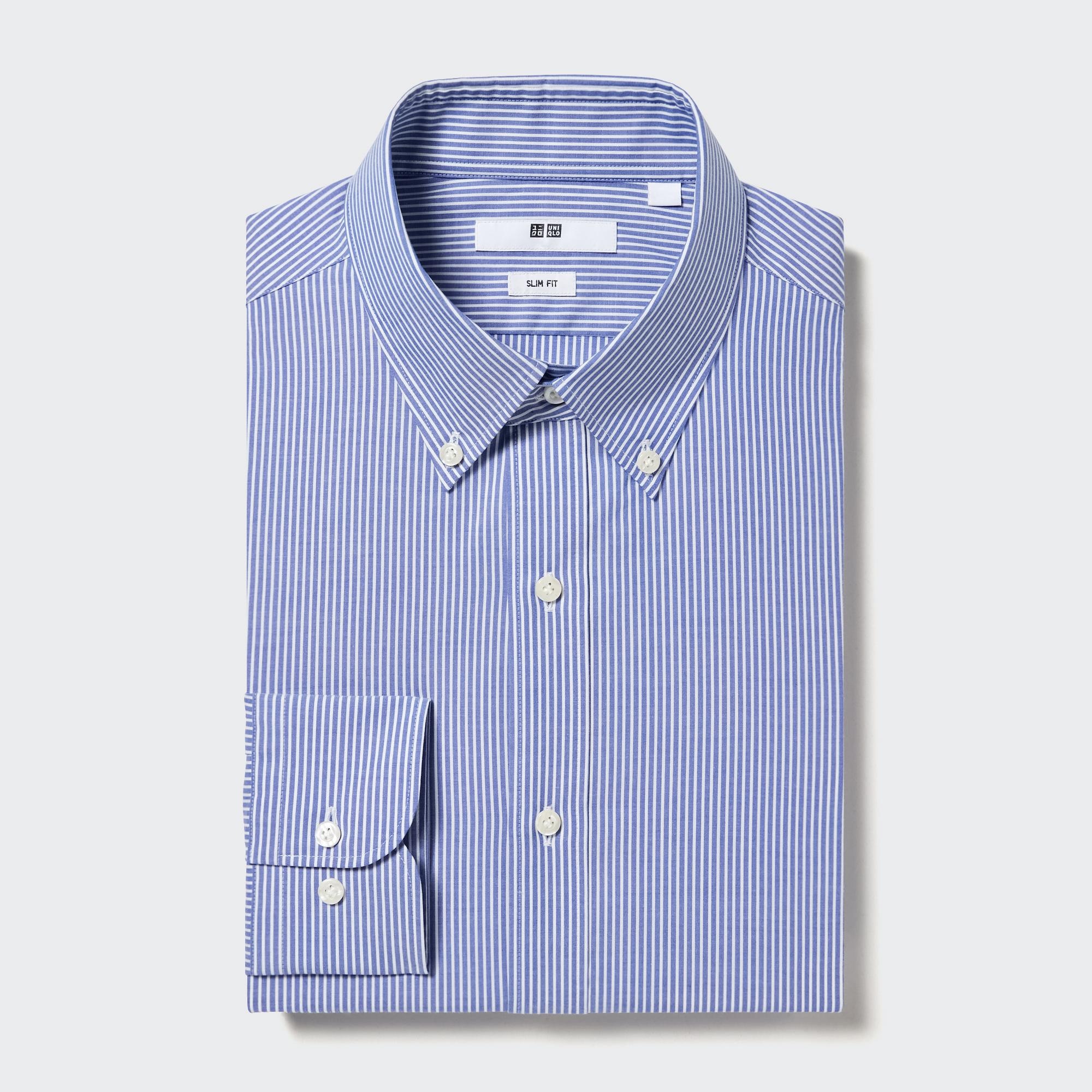 Easy Care Stretch Slim-Fit Shirt | Striped