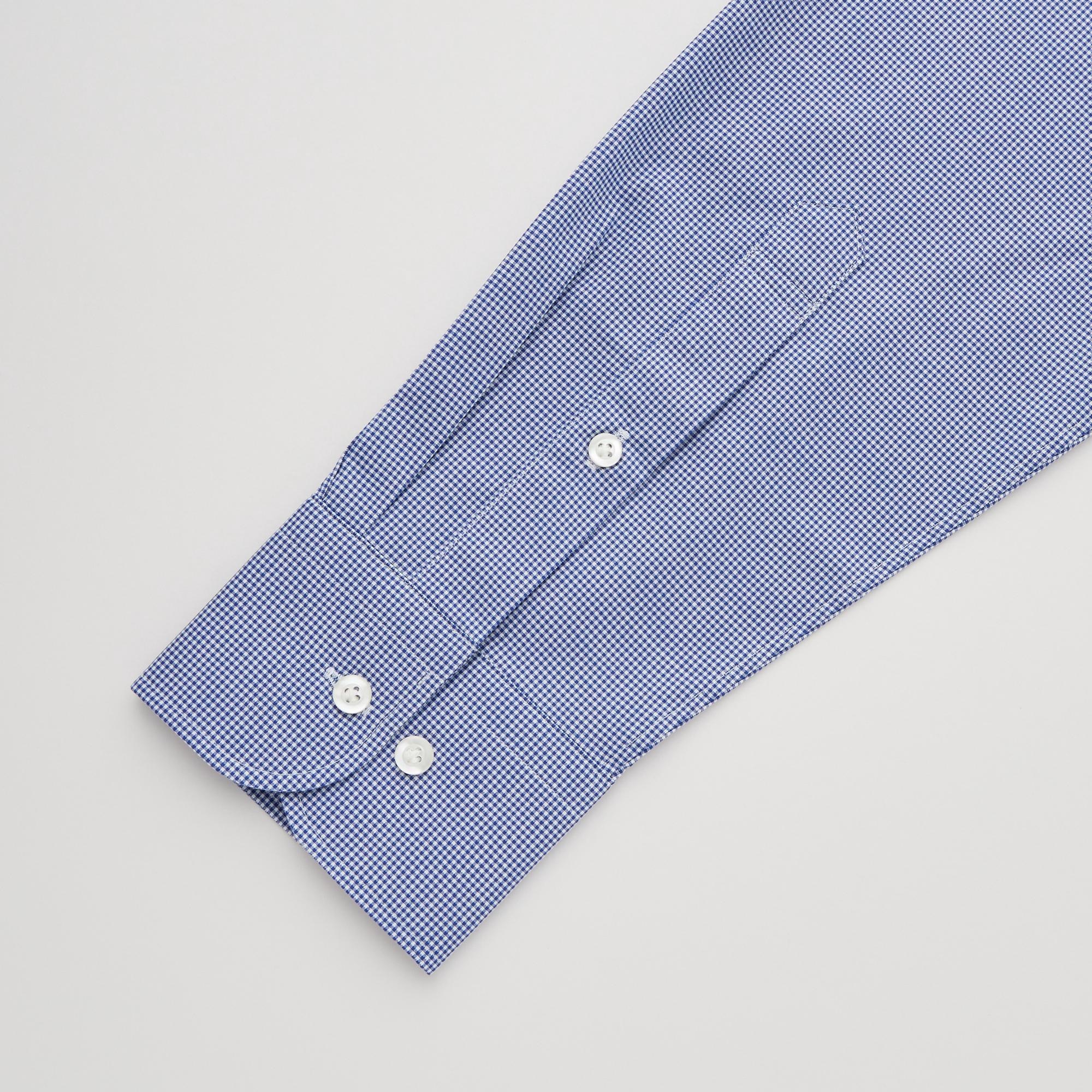 EASY CARE CHECKED STRETCH SLIM FIT SHIRT | BUTTON DOWN COLLAR