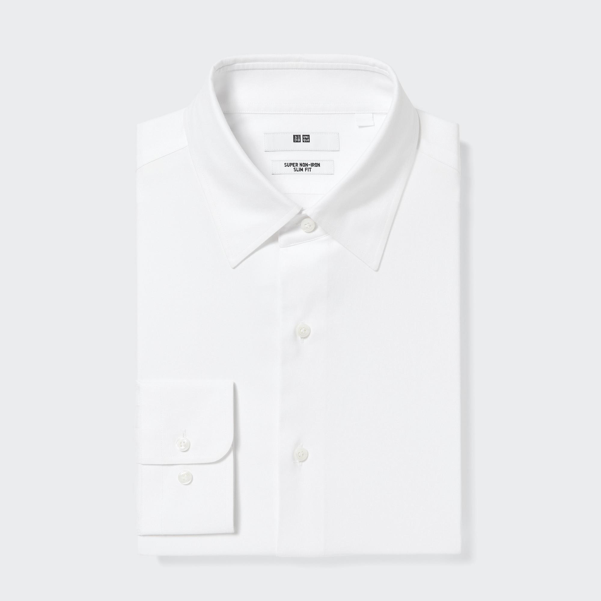 Super Non-Iron Slim Fit Shirt (Semi-Cutaway Collar) | UNIQLO EU